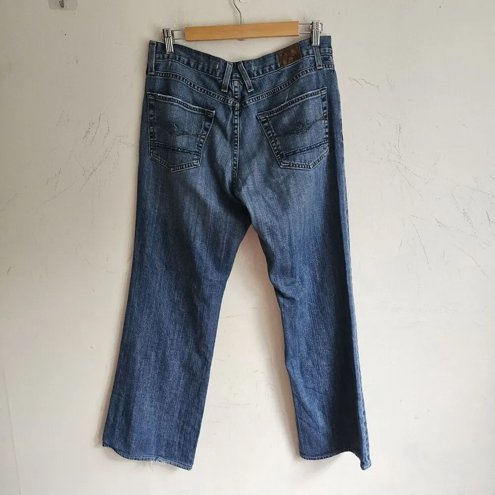 Agave Denim The Cowboy Bootcut Jeans Vintage Y2K Low Rise Made in USA Size 34